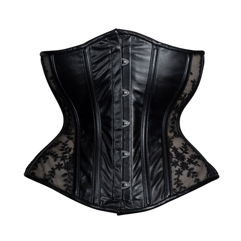Leather and Lace Corset, Hourglass Silhouette, Regular – Lucy's